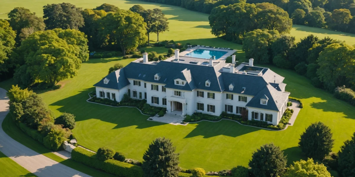 maison avec grand terrain