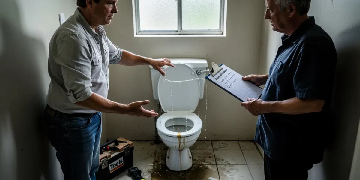 fuite chasse d'eau locataire ou propriétaire