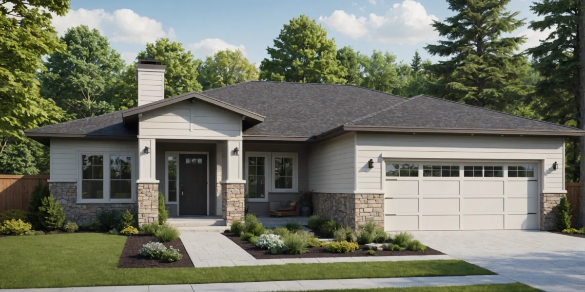 La_Maison_de_Plain_Pied_à_4_Pans_avec_Garage_:_Un_Choix_de_Vie_Moderne_et_Pratique