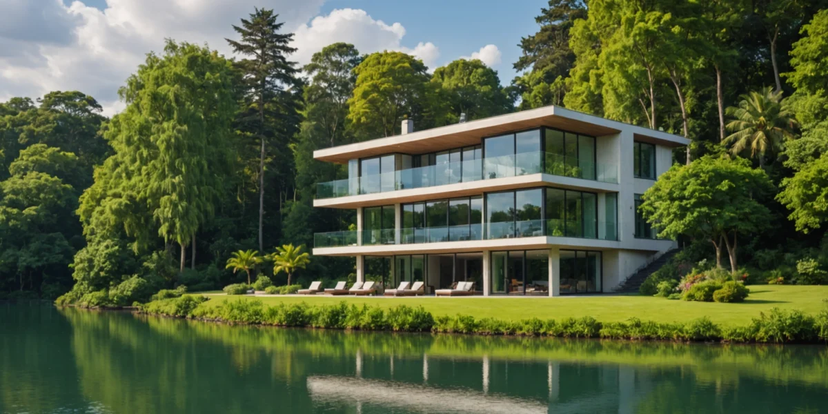 maison en bord de lac à vendre